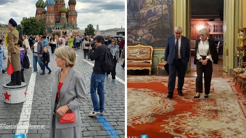 Julie Bishop visits Moscow in role as UN special envoy for Myanmar