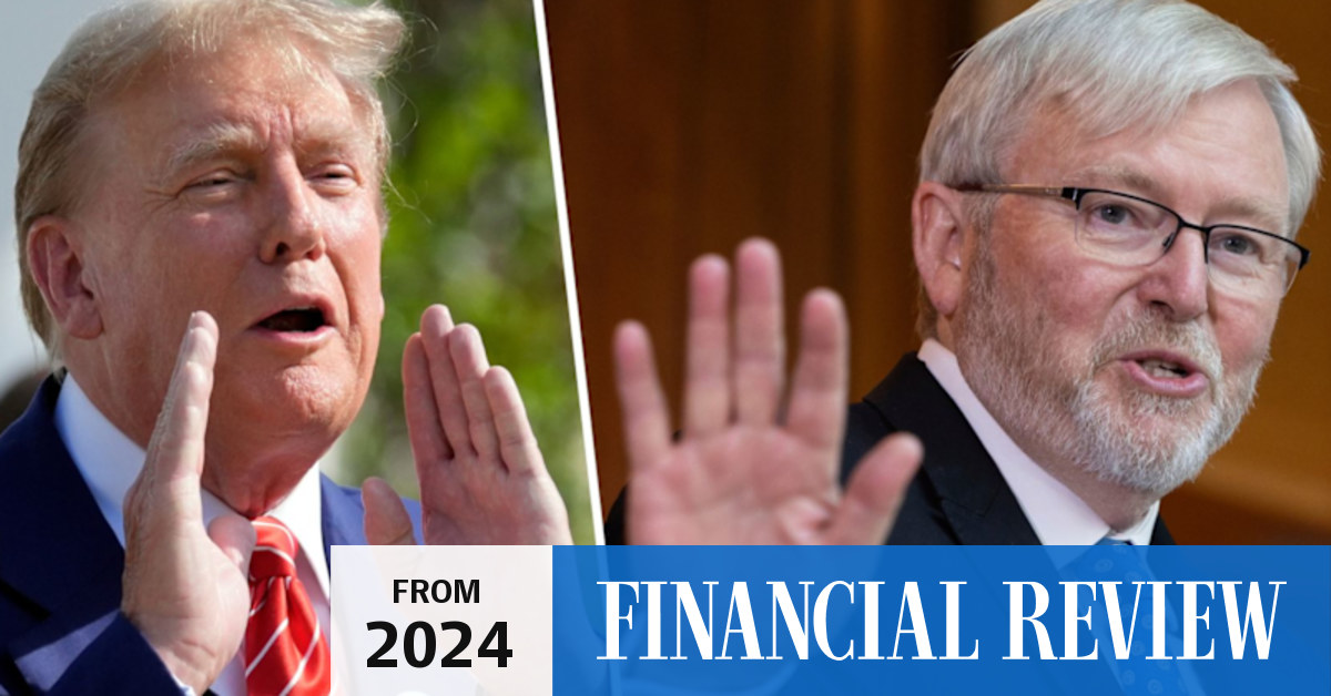 Donald Trump warns US Kevin Rudd that any hostility would mean end of ...