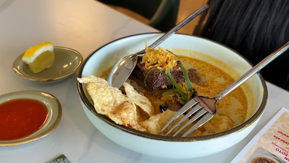 Jakarta-style soto betawi from Kayumanis in the CBD.