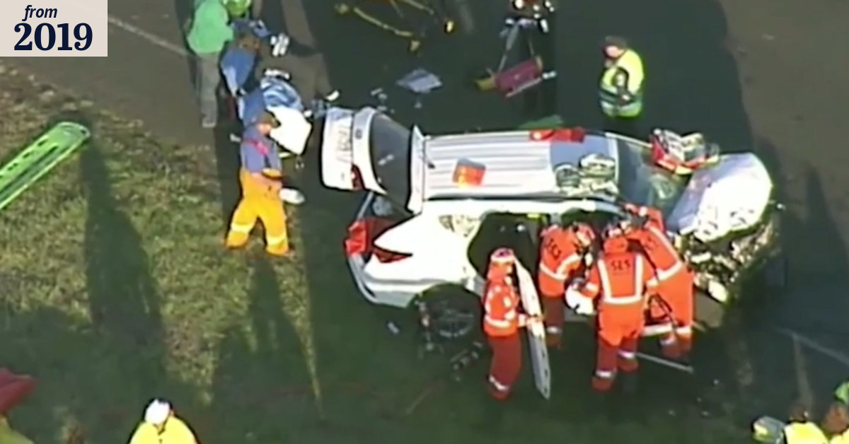 Baby uninjured in horror crash that left two dead and two fighting for life