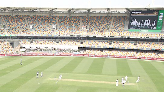 There were plenty of empty seats on day one at the Gabba.