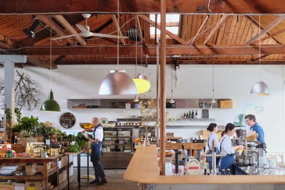 Cibi’s new home combines a cafe, grocer and homewares store under one lofty roof. 