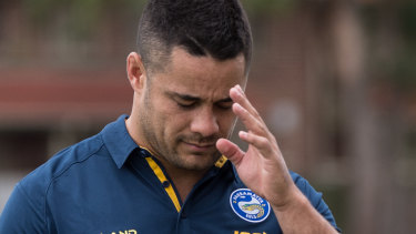 Out of contract: The career of former Parramatta Eels star Jarryd Hayne hangs in the balance.