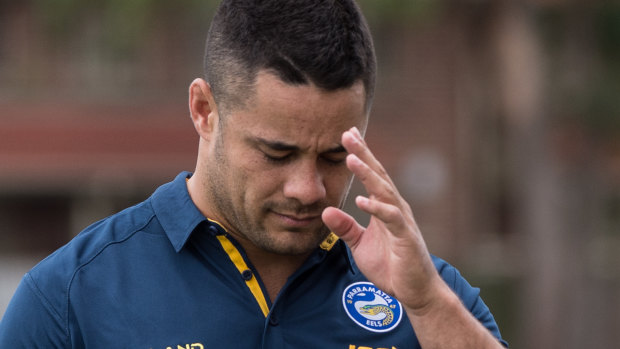 Out of contract: The career of former Parramatta Eels star Jarryd Hayne hangs in the balance.