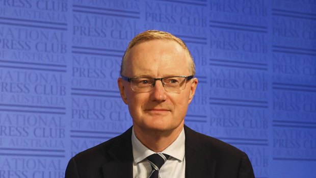 Governor of the Reserve Bank of Australia, Philip Lowe, addresses the National Press Club in Canberra on February 3, 2021. 