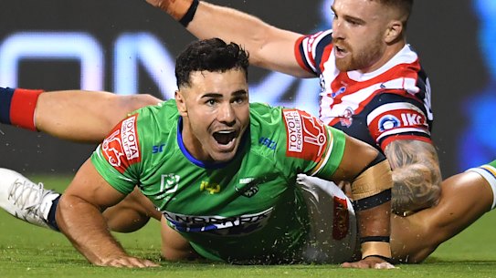 Harley Smith-Shields’ premature celebration.