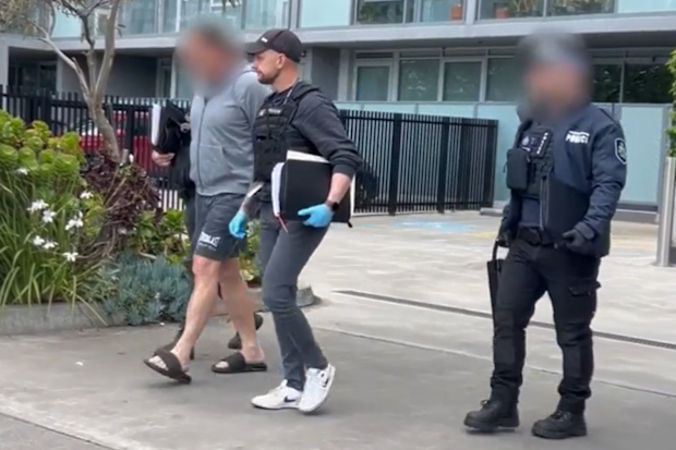 Former CFMEU boss John Setka was arrested by Victoria police and AFP officers at his home in Footscray early this morning.
