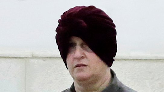 Australian Malka Leifer, right, is brought to a courtroom in Jerusalem  in 2018.