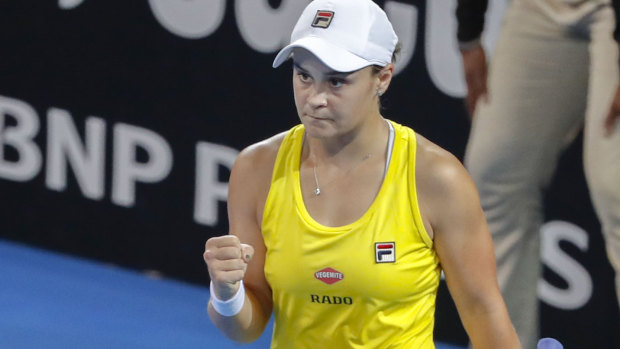 Ash Barty has squared the ledger for Australia.