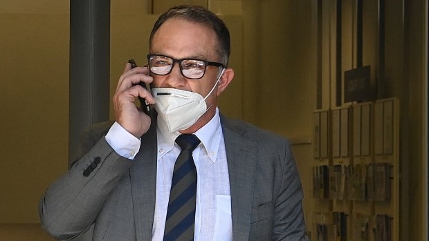 Michael Slater, pictured outside as Sydney court last year, told reporters his mental health had been an ongoing battle for years.