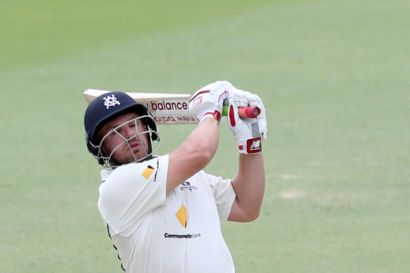 Aaron Finch struggled to make an impact in Sheffield Shield cricket
