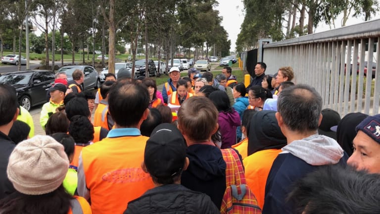 Employees of Fastline Logistics in Derrimut are told the company is going into liquidation. 