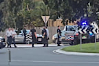 Police were forced to open fire on an allegedly armed man.