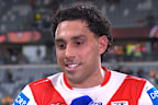 Tyrell Sloan speaks to Nine’s panel.