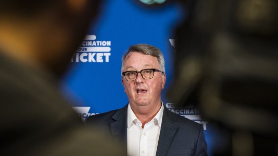 Health Minister Martin Foley said the omicron strain of COVID-19 has highlighted why the pandemic is not yet over. 