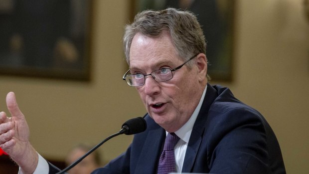 Robert Lighthizer, the President's chief trade negotiator, released the results of a five-month investigation that concluded a French digital services tax discriminated against American Internet companies and should be met with tariffs of up to 100 per cent on $US2.4 billion in products such as cheese, yoghurt, sparkling wine and makeup.