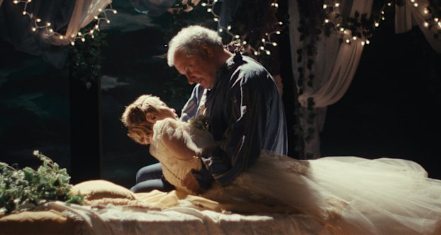 An unlikely Romeo and Juliet … Keith Kupferer and Dolly de Leon in Ghostlight.