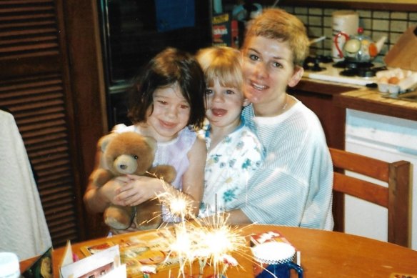 Patrick Livesey with Naomi and sister  Ruby.