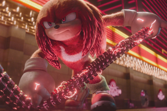 Knuckles is voiced by Idris Elba.