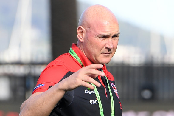 Coach Paul McGregor faces an uncertain future at the Dragons.