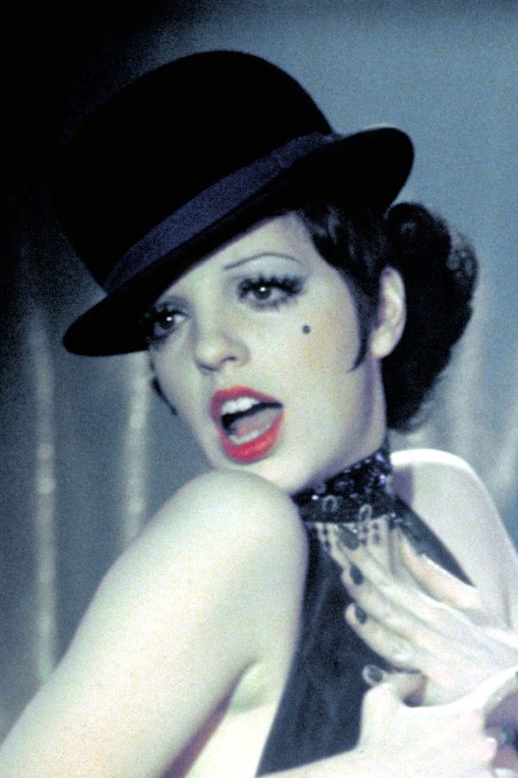 Actress Liza Minnelli, as Sally Bowles, in a scene from the film Cabaret  