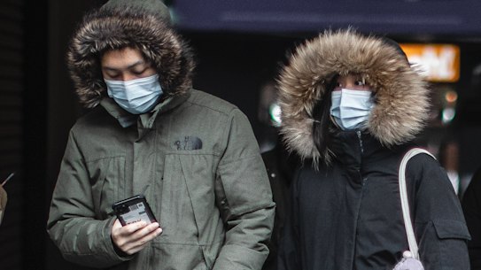 Appropriate winter attire this year.