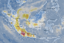 Smoke from fires in Indonesia has reached Australia’s north-west coast.