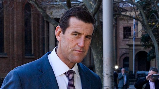 Ben Roberts-Smith arrives at the Federal Court in Sydney on Friday.