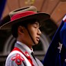 The Anzac Day march from Elizabeth Street to Hyde Park in Sydney.