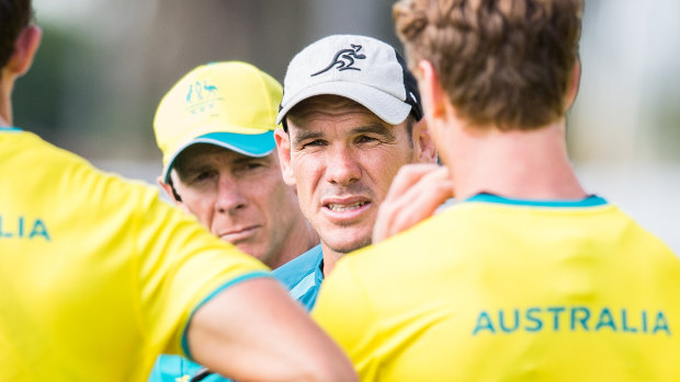 Mate against mate: Wallabies defence coach Nathan Grey.