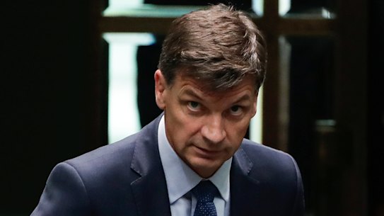 Minister for Energy and Emissions Reduction Angus Taylor faced intense pressure from the opposition last year.