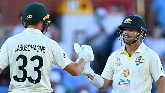 David Warner and Marnus Labuschagne laid the foundation for Australia with patient and conscientious batting.