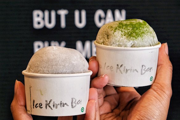 Ice Kirin mochi gelato.