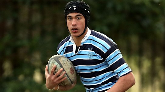 Joseph Sauulii, pictured playing for Kings in 2018, is in hot demand from rugby league and rugby union. 