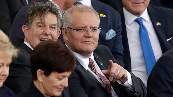 Prime Minister Scott Morrison attended an event to mark the 75th anniversary of D-Day in Portsmouth, England.