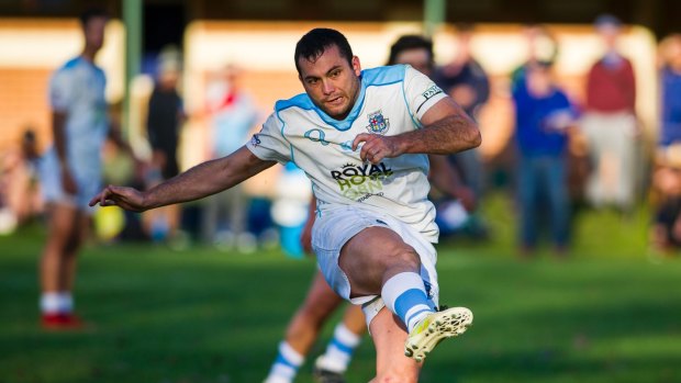  Danny Matthews playing for the Queanbeyan Whites.