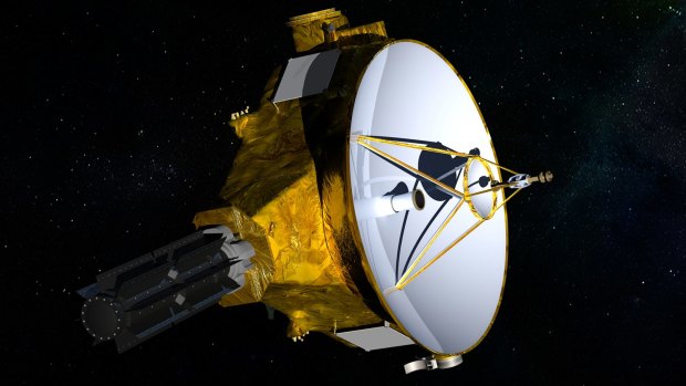 The New Horizons spacecraft on its initial Pluto venture.