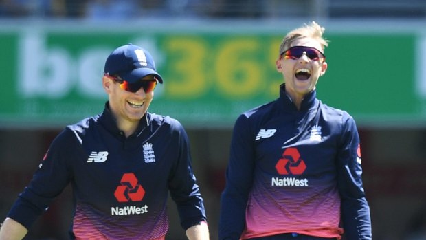 Expectations: England captain Eoin Morgan (left) and Joe Root, who will be key to the home team's hopes.