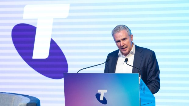 Telstra boss Andy Penn's company has not declared federal political donations in almost 20 years.