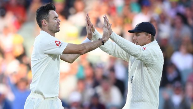 Jimmy Anderson and Joe Root on England’s last tour of Australia.