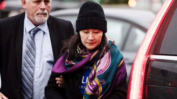 Out on bail: Huawei chief financial officer Meng Wanzhou.