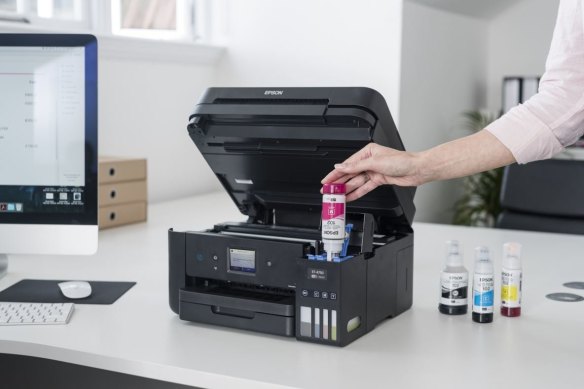 Epson’s EcoTank printers can print thousands of pages and cost as little as $15 to refill.