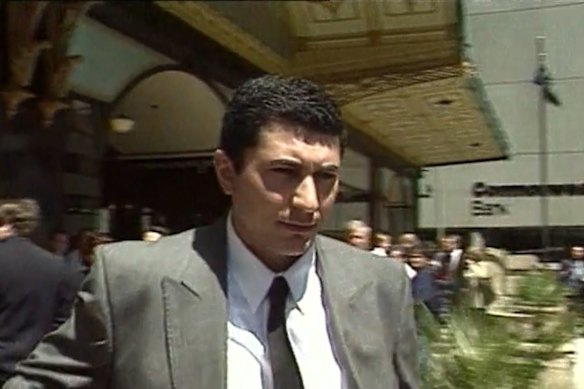 James Dalamangas leaves Sydney court after George Giannopoulous' death.