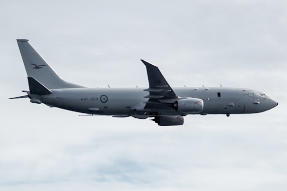 An Australian P-8A Poseidon.