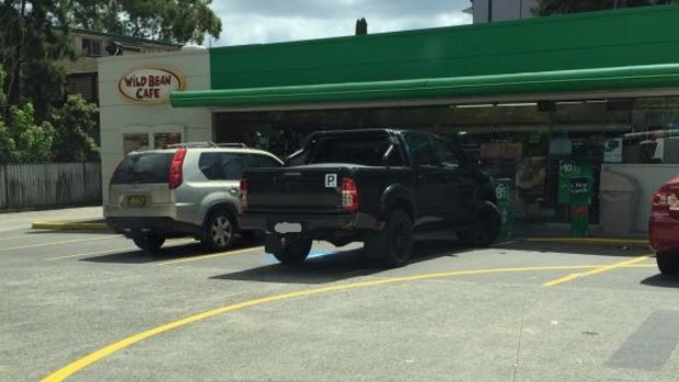 Report of parking in disabled space without a permit in Lane Cove.