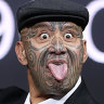 Rawiri Waititi walks the runway during the Kiri Nathan show during New Zealand Fashion Week 23 in AUckland last week.