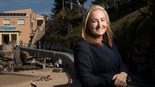 NSW Coogee Labor MP, Marjorie O'Neill, at Coogee Beach, Sydney. 28th March 2019 Photo: Janie Barrett