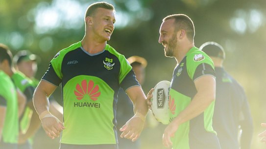Jack Wighton and Josh Hodgson will play just their second game together in 18 months.