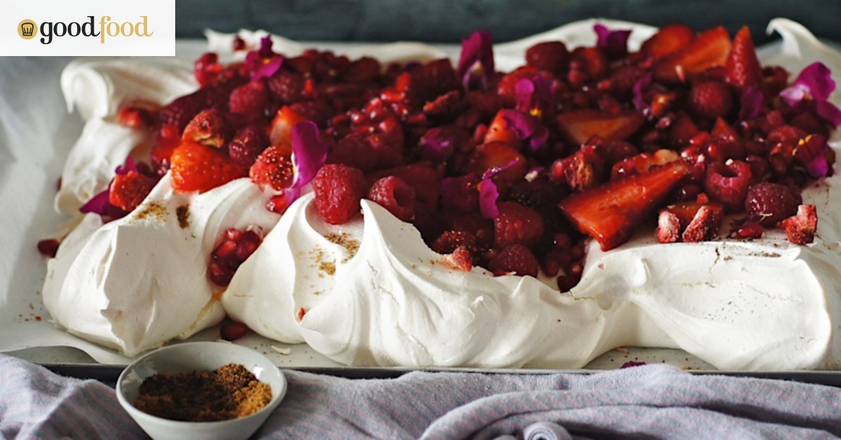 Mixed berries and sumac sugar ‘slablova’