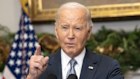 Then president Joe Biden in the White House in 2024.